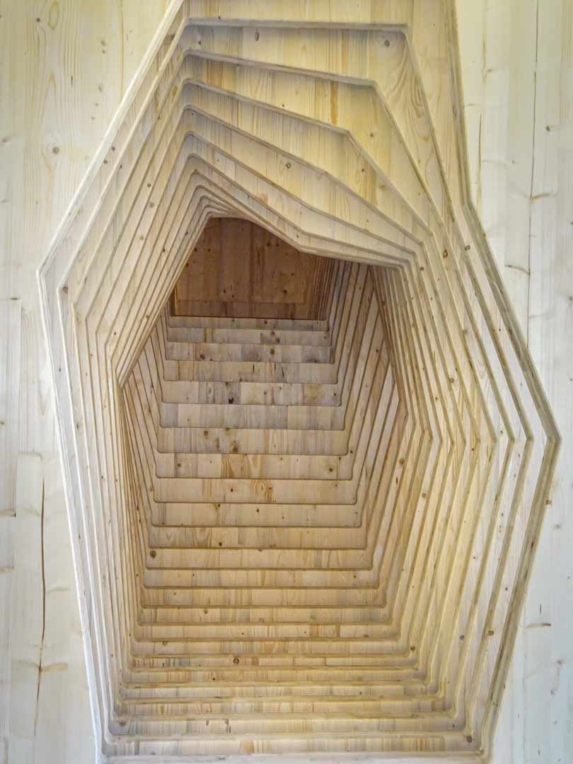 Treppe von Holzbau Hasl