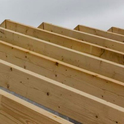 Dachkonstruktion von Holzbau Hasl